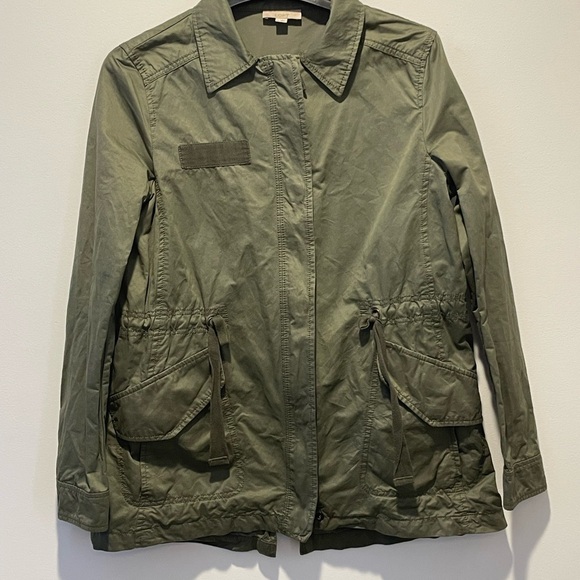 Loft Olive Green Utility Jacket Small - Picture 1 of 4